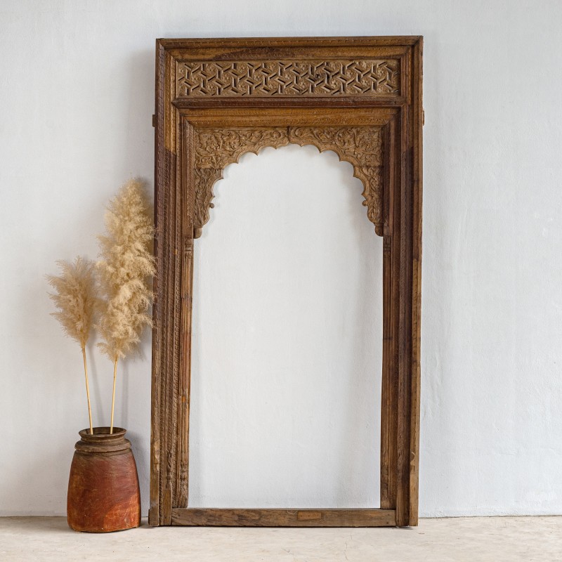 Carved Arch Mirror 