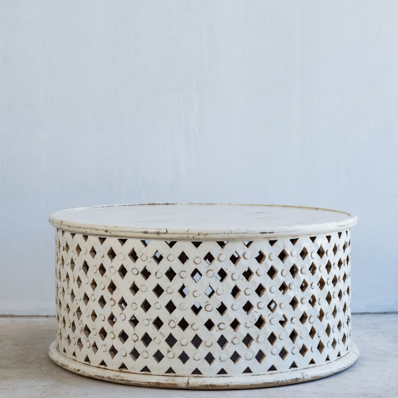 Round Jali Coffee Table
