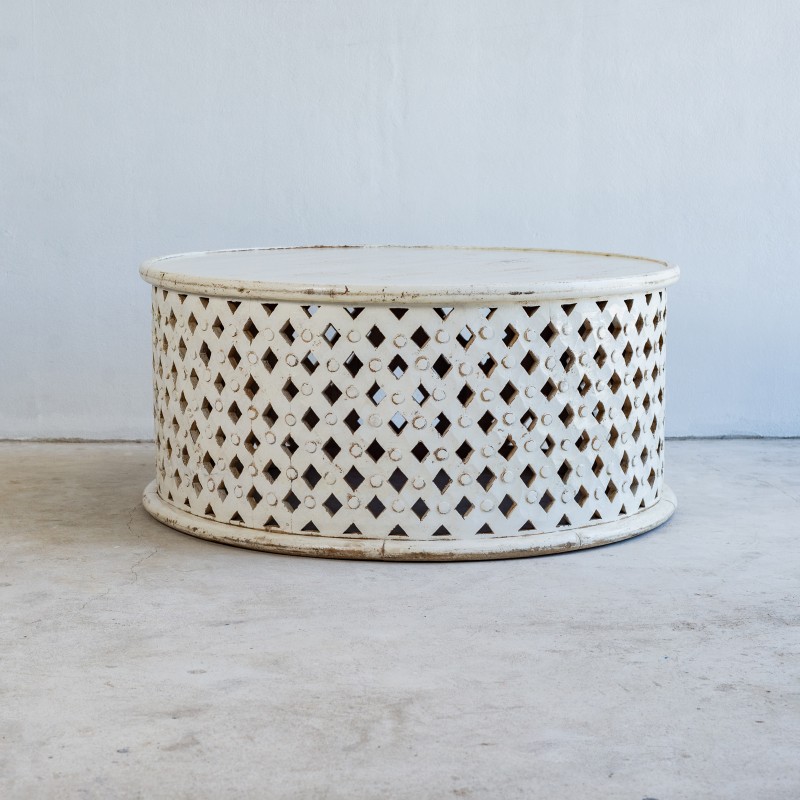 Round Jali Coffee Table