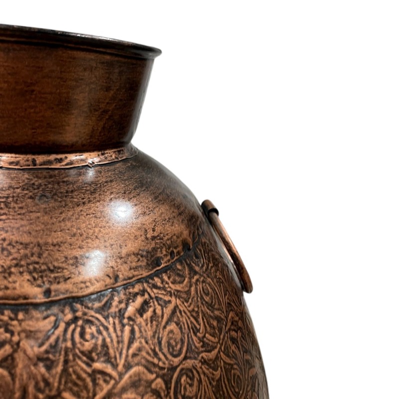 Embossed Copper Water Pot