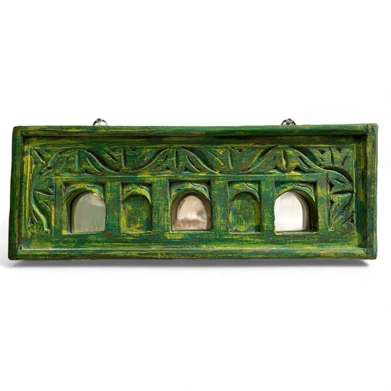 Carved Wooden Wall Mirror