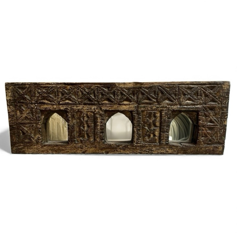 Carved Wooden Wall Mirror