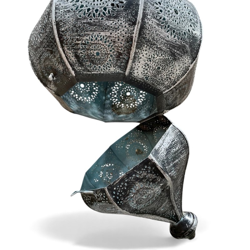 Moroccan Hanging Lantern “Silver Dome”