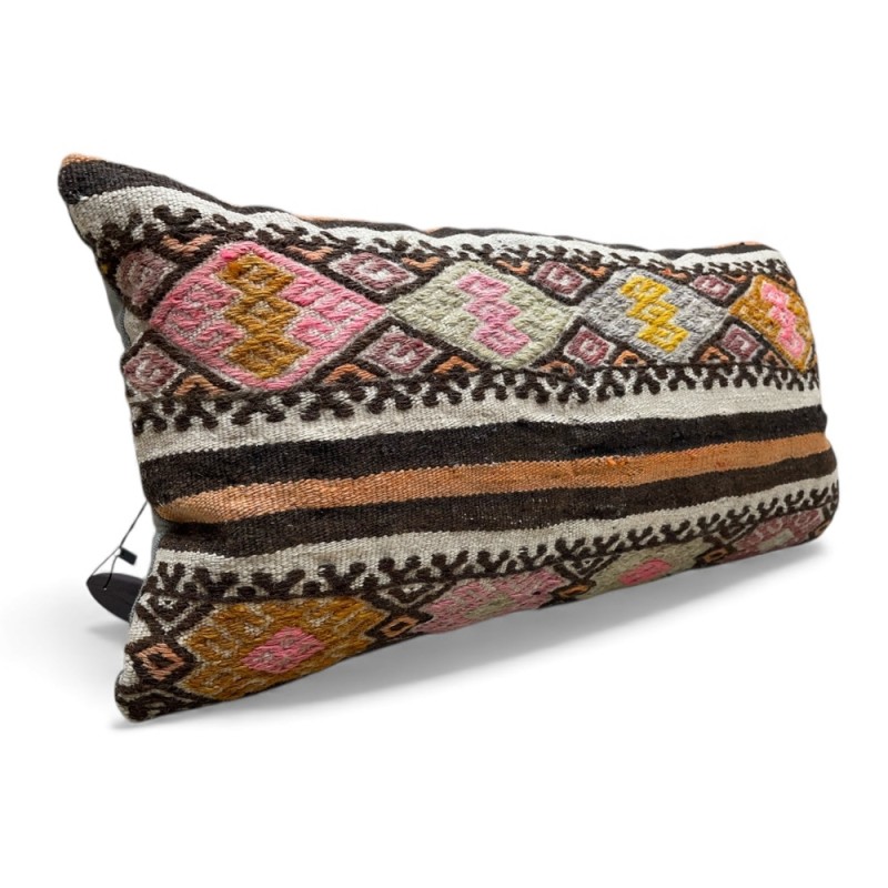 Turkish Kilim Pillow – Handwoven Vintage Style