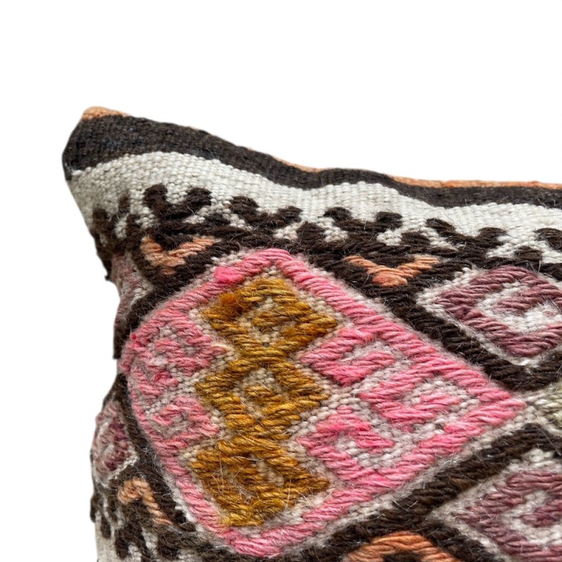 Turkish Kilim Pillow – Handwoven Vintage Style