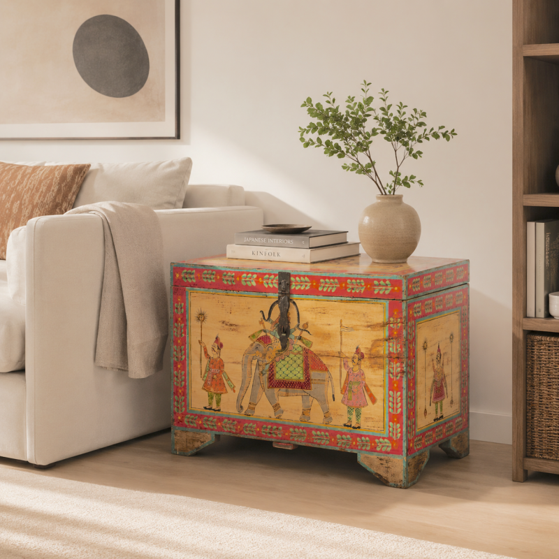 Folklore Painting Chest