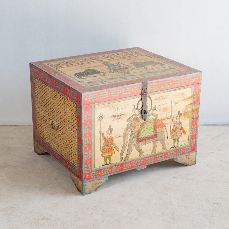 Old Wooden Chest, Folklore Painting