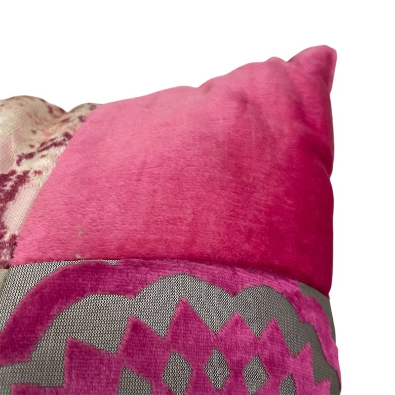 Velvet Patchwork Cushion
