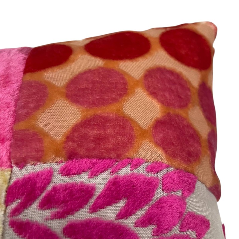 Velvet Patchwork Cushion