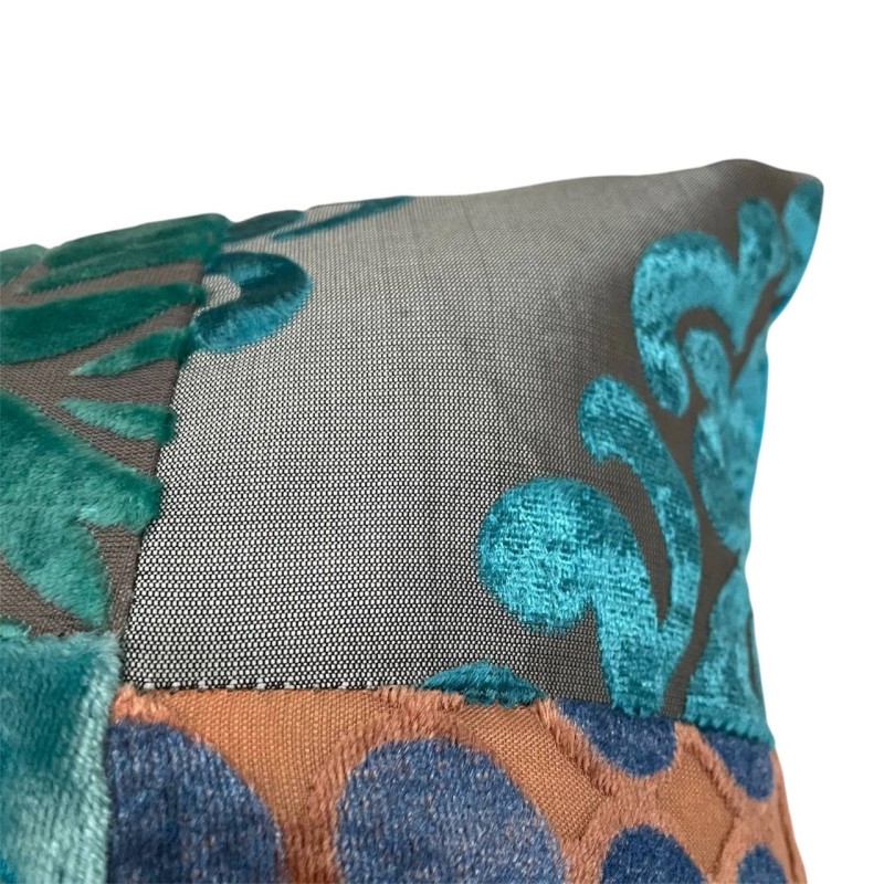 Velvet Patchwork Cushion