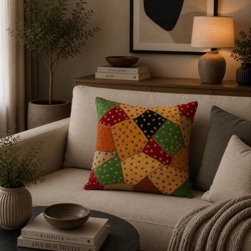 Patchwork Kantha Cushion 