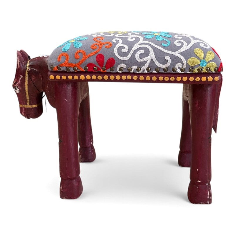 Wooden Horse Stool