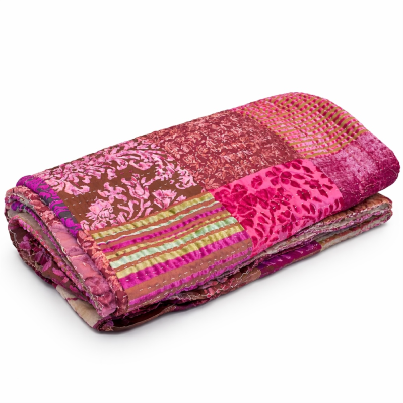 Handcrafted Patchwork Bedspread