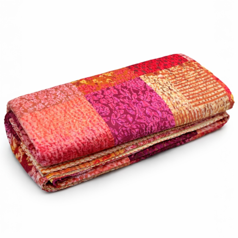 Handcrafted Patchwork Bedspread