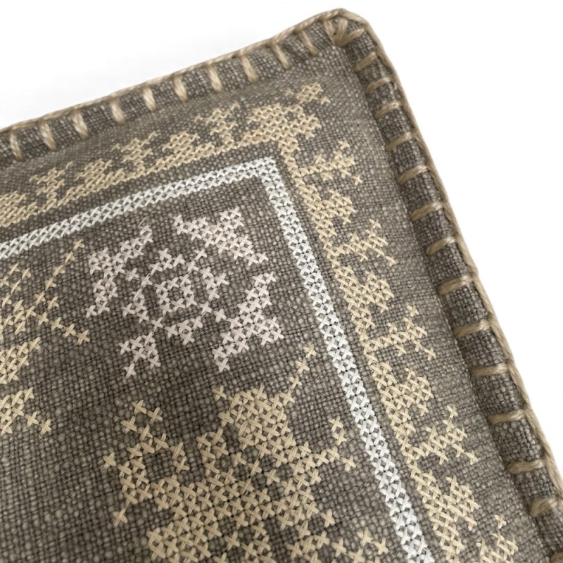 Beige Nordic Floor Cushion