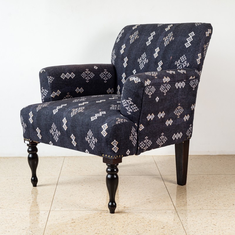 Printed Cotton Armchair