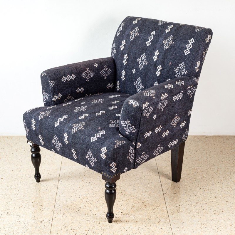 Printed Cotton Armchair