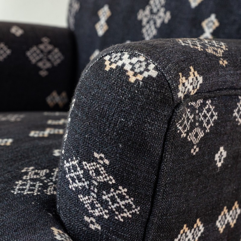 Printed Cotton Armchair