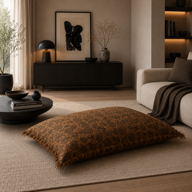 Brown Floor Cushion
