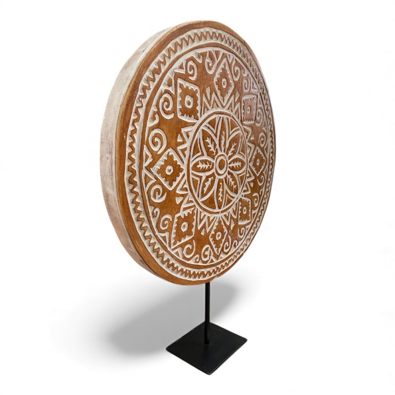 Carved Wooden Mandala