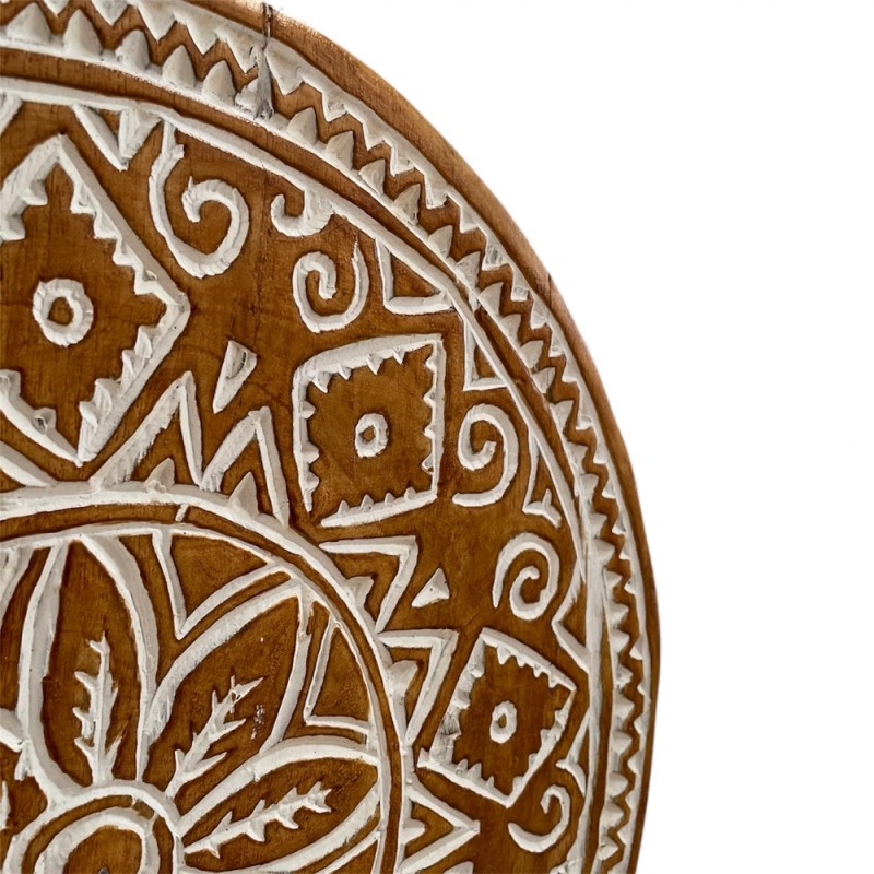 Carved Wooden Mandala