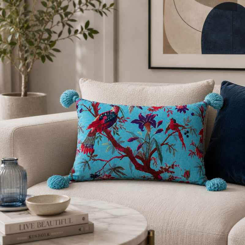 Tropical Bird Cushion