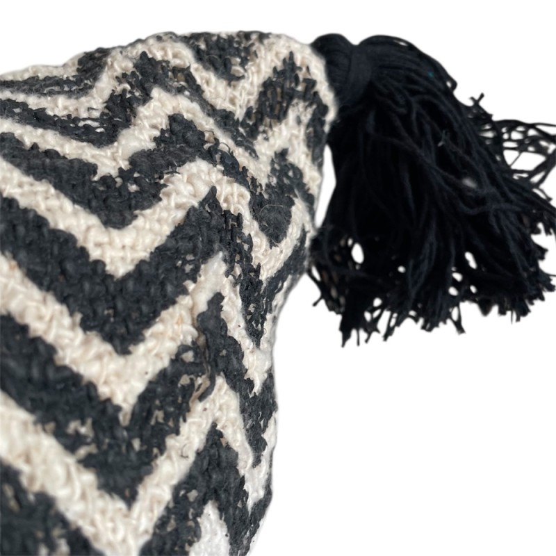 Chevron Tassel Cushion