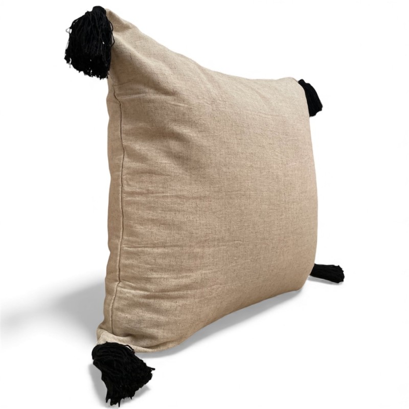 Black Tassels Cushion