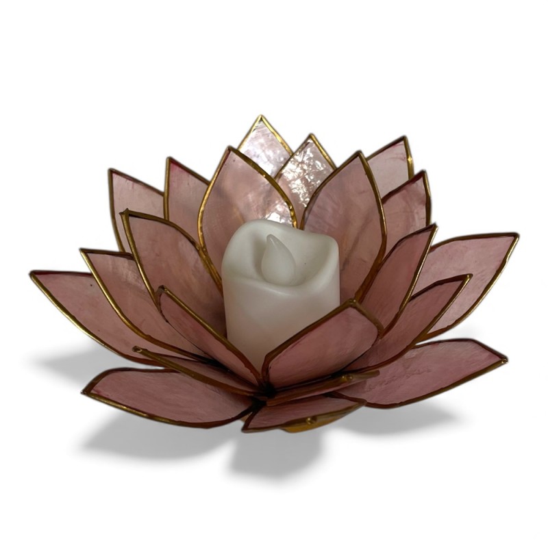 Pink Lotus Candle Holder