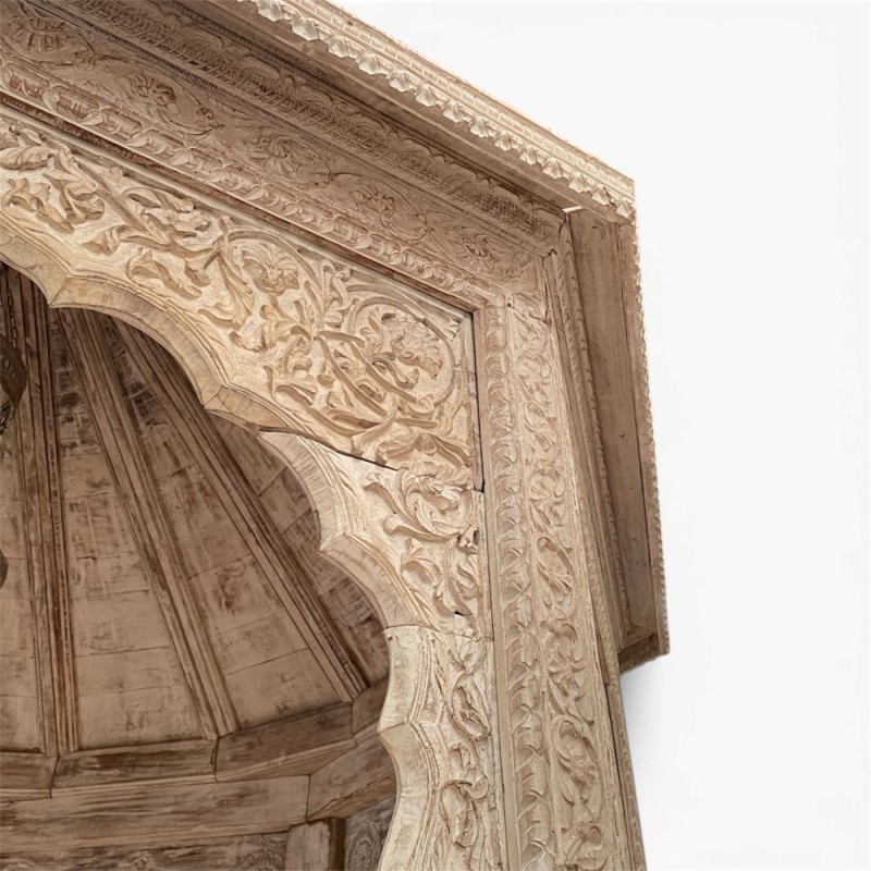 Hand-Carved Wooden Pavilion
