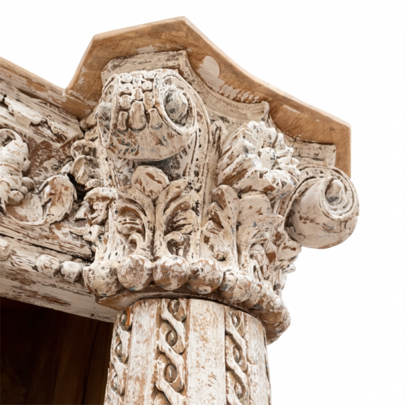 Carved Indian Wooden Bookcase