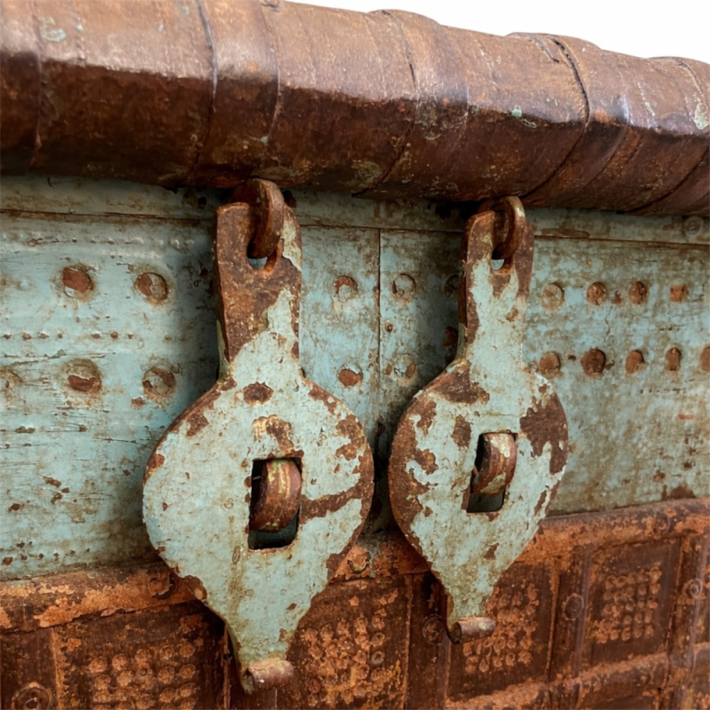  Vintage Indian Storage Trunk