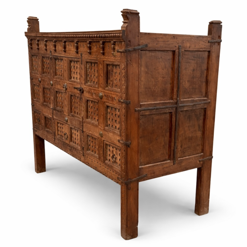  Antique Indian Wooden Chest