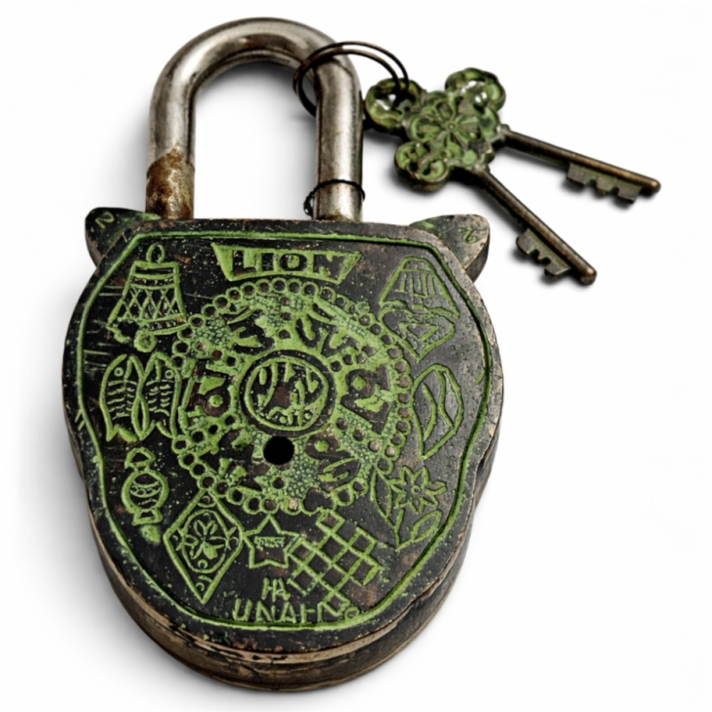 Antique Indian Decorative Padlock