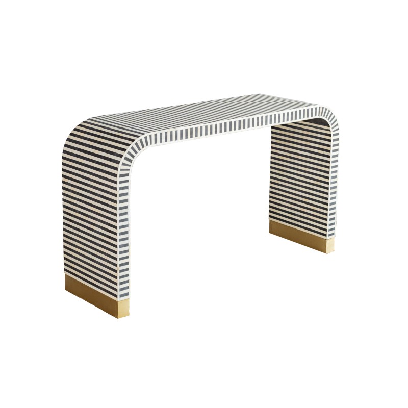 Bone Inlay Art-deco Console Table