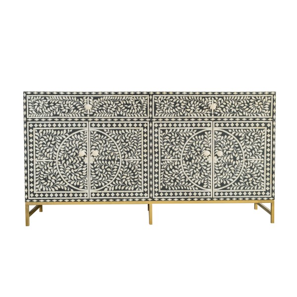Bone Inlay Sideboard, Black