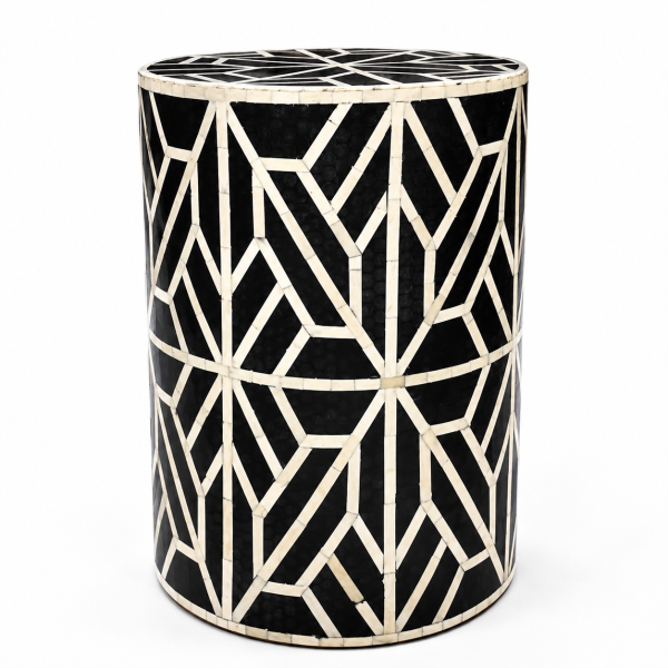  Bone Inlay Side Table