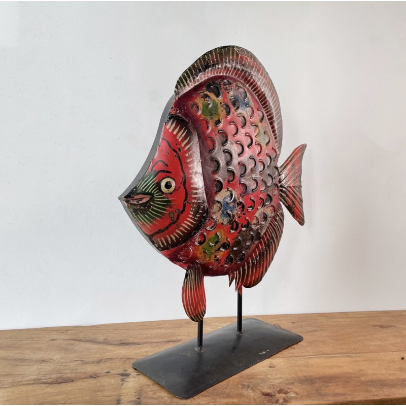 Iron Fish on Stand