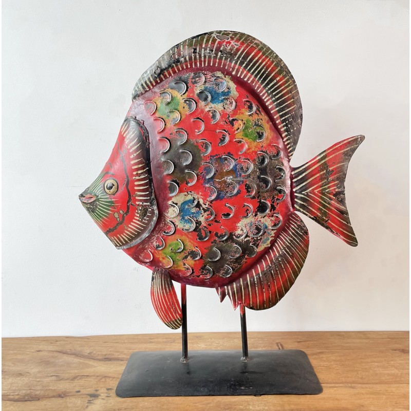 Iron Fish on Stand