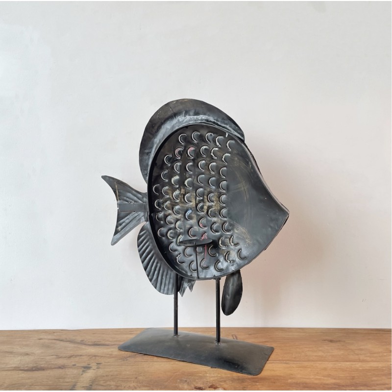 Iron Fish on Stand