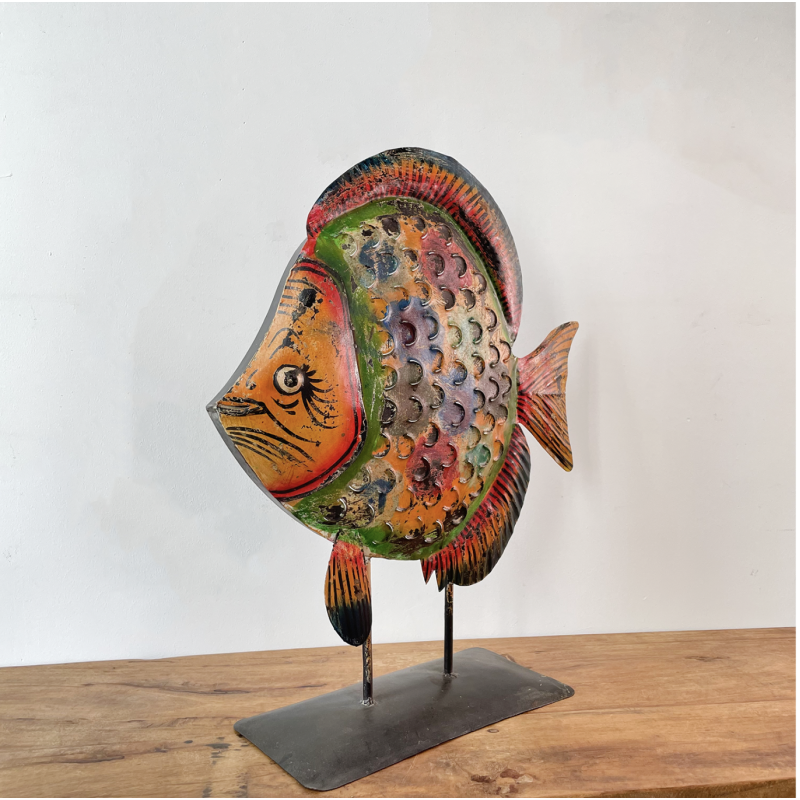 Iron Fish on Stand