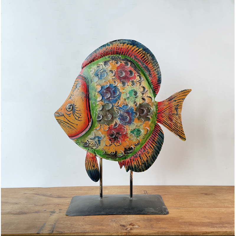 Iron Fish on Stand