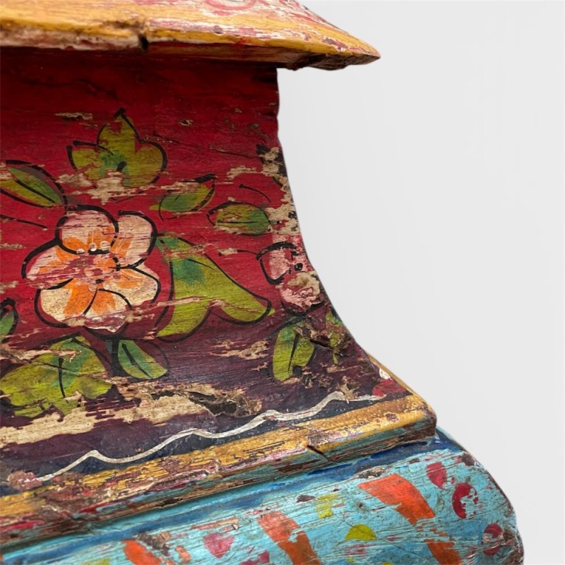 Hand-Painted Indian Candle Stand