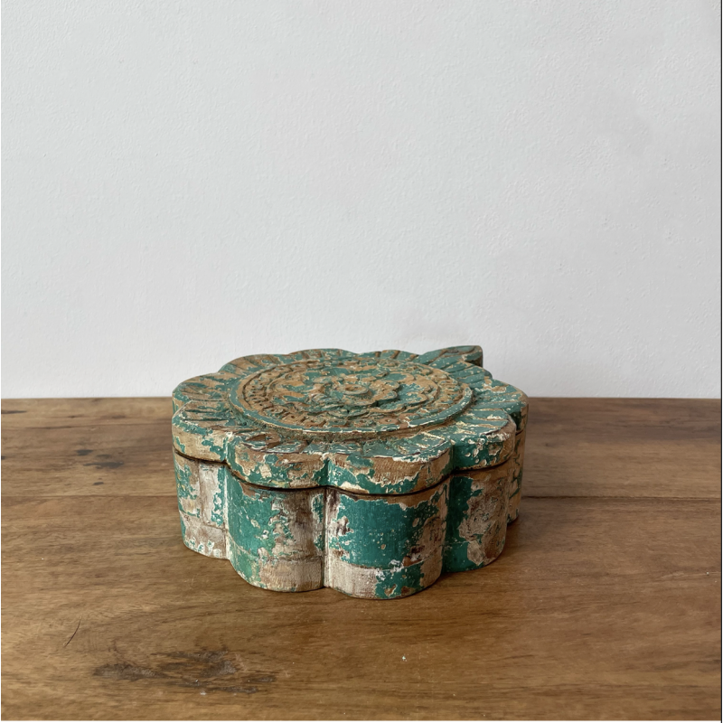 Small Carved Wooden Box