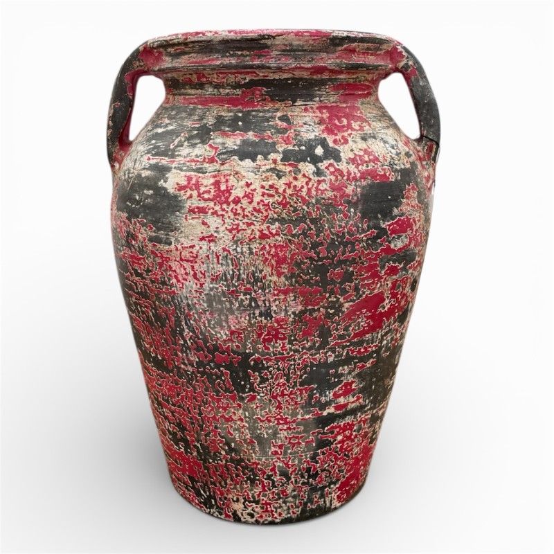 Antique Painted Clay Jar