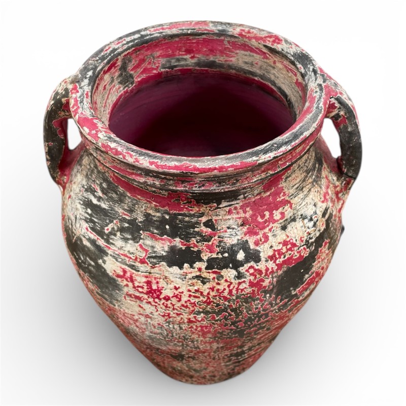 Antique Painted Clay Jar