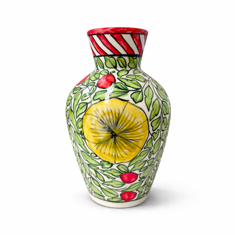 Hand-Painted Ceramic Vase
