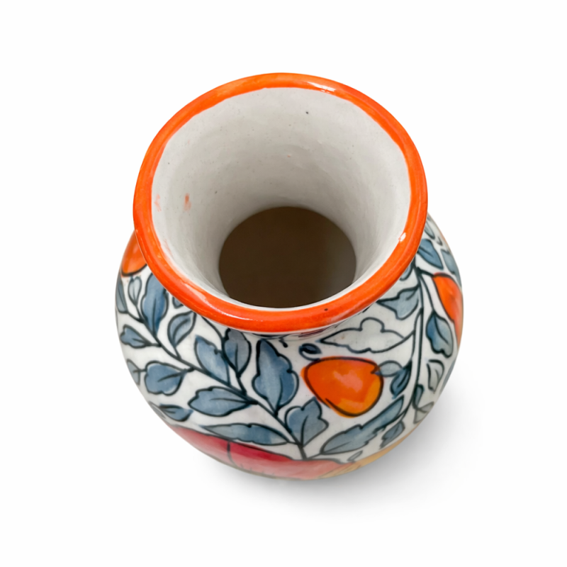 Hand-Painted Ceramic Vase