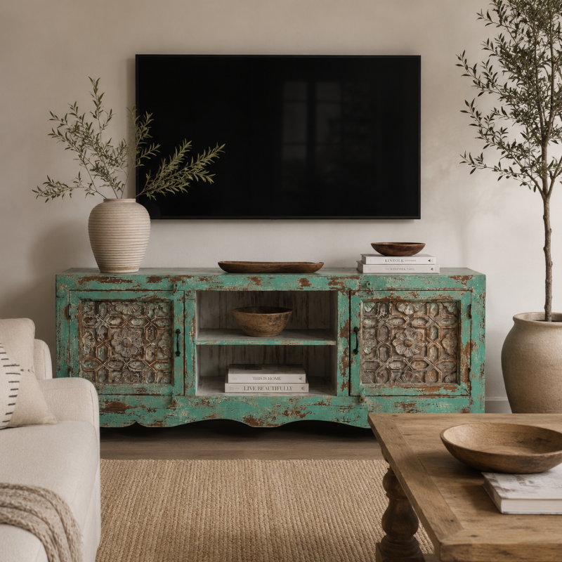 Painted TV Cabinet