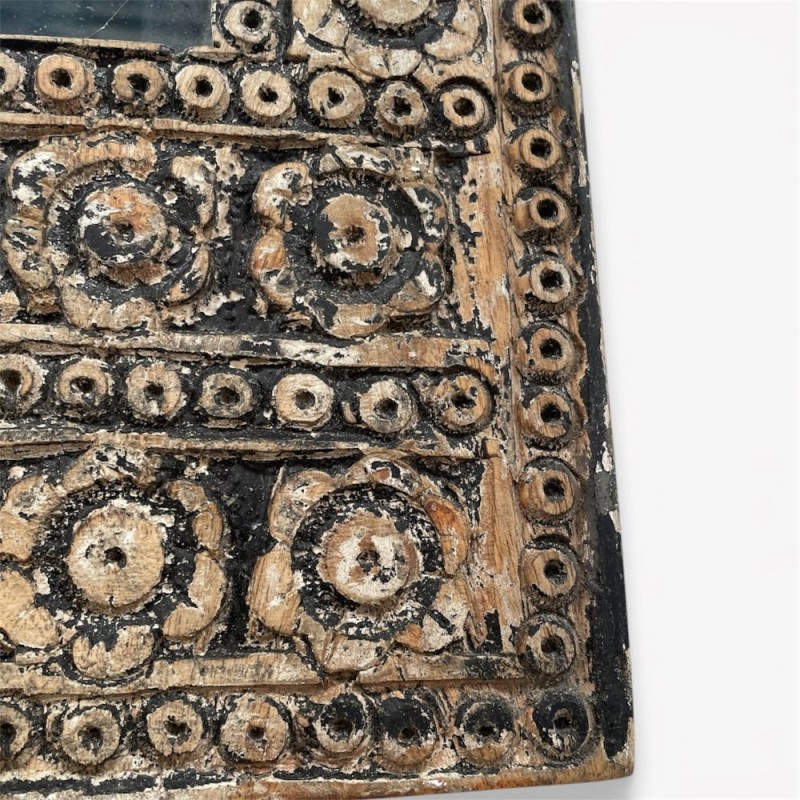 Carved Indian Arch Mirror